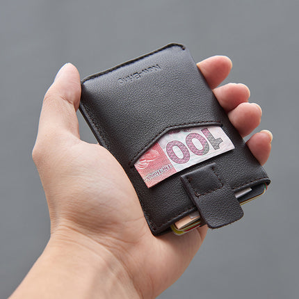 Genuine Leather Wallet Men's Card Holder Thin Cowhide - 𝓢𝓱𝓸𝓹𝓵𝓮𝓬𝔂
