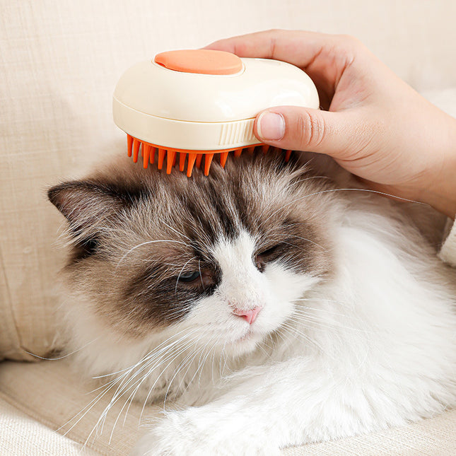 Steamy Cat Brush Cat Dog Grooming Comb Electric Self Cleaning Steam Cat Brush For Massage Avocado Shape Pet Spray Cat Grooming - 𝓢𝓱𝓸𝓹𝓵𝓮𝓬𝔂