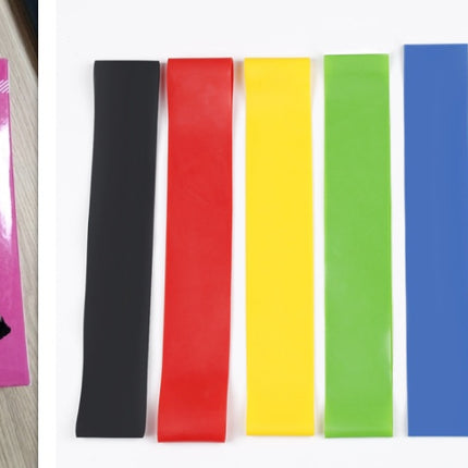 5 Level Resistance Rubber Bands Yoga Training Elastic Bands - 𝓢𝓱𝓸𝓹𝓵𝓮𝓬𝔂
