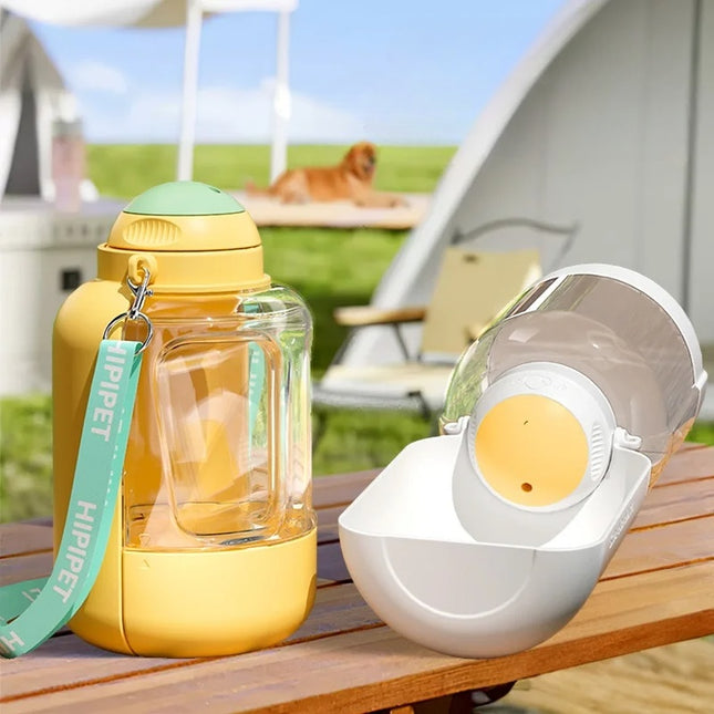 2 In 1 Dog Large Capacity Pets Out Drinking Pot Cat Water Dispenser Portable Water Cup Water And Food Integrated Bowl Pet Products - 𝓢𝓱𝓸𝓹𝓵𝓮𝓬𝔂