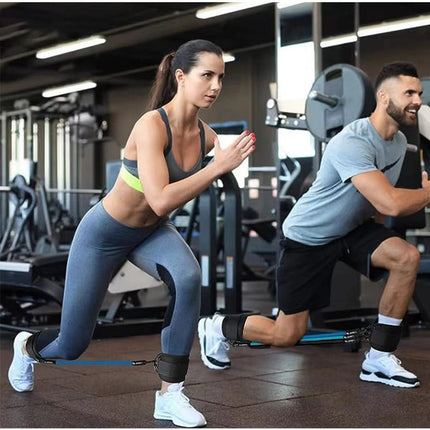 Ankle Strap Resistance Bands Hip Leg Strength Pull Rope Fitness Elastic Training Home Yoga Pilate Crossfit Workout Gym Equipment - 𝓢𝓱𝓸𝓹𝓵𝓮𝓬𝔂