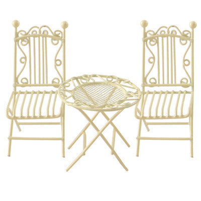 Iron Art Table And Chair Coffee Table And Chair Mini Model - 𝓢𝓱𝓸𝓹𝓵𝓮𝓬𝔂