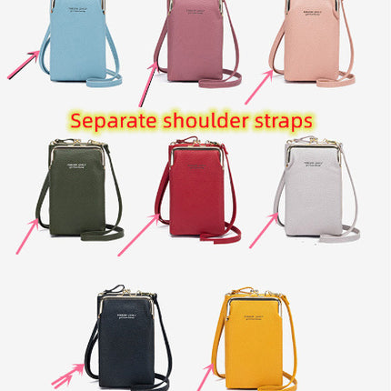 Fashion Lychee Pattern Solid Color Diagonal Shoulder Bag - 𝓢𝓱𝓸𝓹𝓵𝓮𝓬𝔂