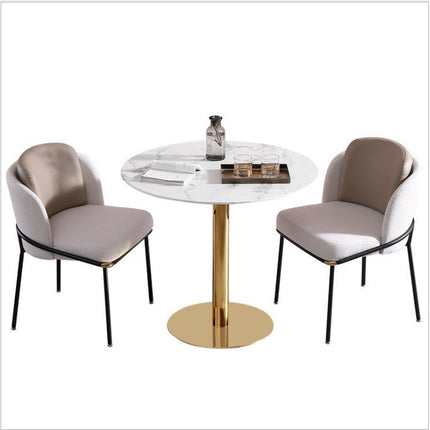 Chair Marble Small Round Table Table And Chair Iron Art - 𝓢𝓱𝓸𝓹𝓵𝓮𝓬𝔂