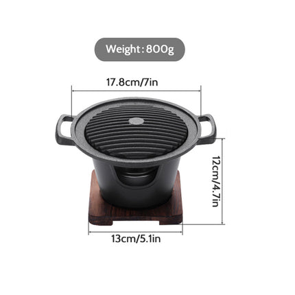 Mini BBQ Grill Alcohol Stove Home Smokeless Barbecue Grill Outdoor BBQ Plate Roasting Meat Tools - 𝓢𝓱𝓸𝓹𝓵𝓮𝓬𝔂