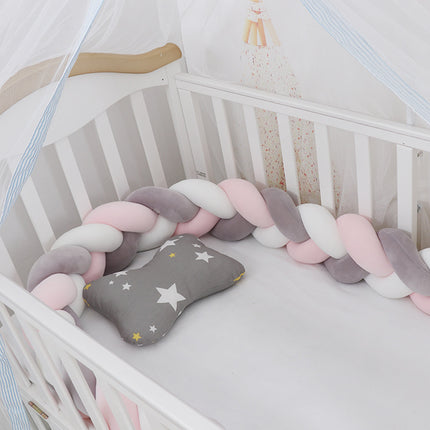 Baby Bumper Bed Braid Knot Pillow Cushion Bumper for Infant cuna Bebe lit Crib Protector Cot Bumper Room Decor - 𝓢𝓱𝓸𝓹𝓵𝓮𝓬𝔂