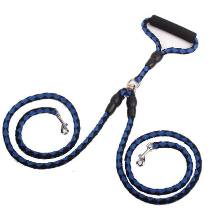 Double-Ended Traction Rope For Walking The Dog Hand-Double-Ended Traction Rope One Plus Two Leash Collar Pet Supplies Dog Collar - 𝓢𝓱𝓸𝓹𝓵𝓮𝓬𝔂