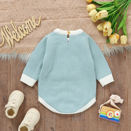 Infant Bunny Jacquard Triangle Rompers Romper - 𝓢𝓱𝓸𝓹𝓵𝓮𝓬𝔂