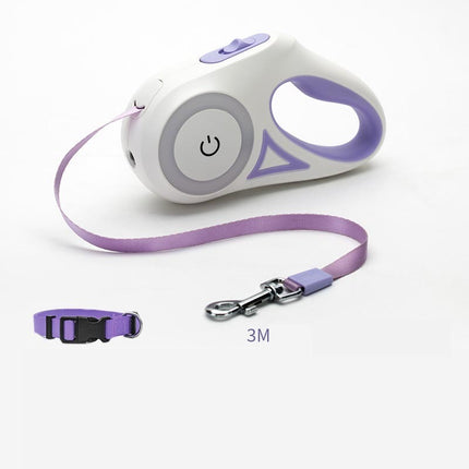 Dog Leash Retractable Leash And Dog Collar Spotlight Automatic Pet Dog Cat Traction Rope For Small Medium Dogs Pet Product - 𝓢𝓱𝓸𝓹𝓵𝓮𝓬𝔂