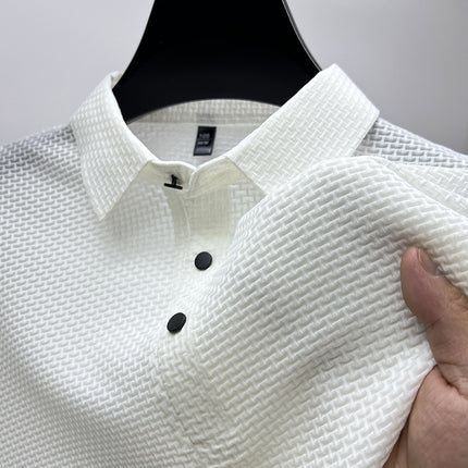 Mesh Ice Silk Short Sleeve T-shirt Mens Clothing - 𝓢𝓱𝓸𝓹𝓵𝓮𝓬𝔂