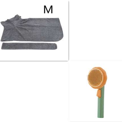 New Pet Cat Brush Hot Selling Hand-held Steel Wire Self-cleaning Comb Looper For Hair Removal - 𝓢𝓱𝓸𝓹𝓵𝓮𝓬𝔂