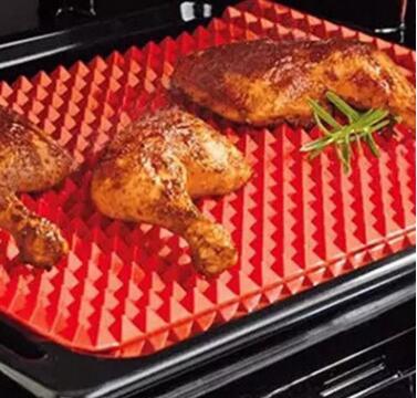 Non-Stick Silicone Pyramid Cooking Mat Baking Mat With Grid Versatile Oven BBQ Cooking Mat Heat-Resistant Mat Kitchen Tools Kitchen Gadgets - 𝓢𝓱𝓸𝓹𝓵𝓮𝓬𝔂