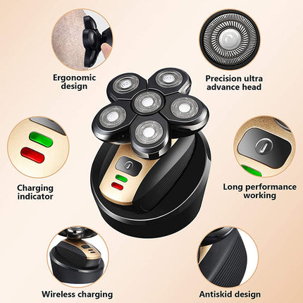 5 In 1 Multifunctional Electric Shaver 5 Blade Razor For Men Shaved Head Rechargeable Shaving Machine Beard Nose Hair Trimmer - 𝓢𝓱𝓸𝓹𝓵𝓮𝓬𝔂