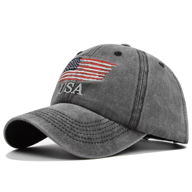 Washed Distressed Letters Baseball Peaked Cap - 𝓢𝓱𝓸𝓹𝓵𝓮𝓬𝔂