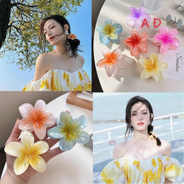 High Sense Plumeria Rubra Seaside Holiday Barrettes - 𝓢𝓱𝓸𝓹𝓵𝓮𝓬𝔂