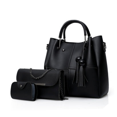European and American fashion single shoulder Messenger bag ladies three-piece tassels mother bag - 𝓢𝓱𝓸𝓹𝓵𝓮𝓬𝔂