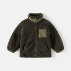 Army Green Stand Collar Coat