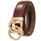 Gold Buckle 3633 Brown Belt