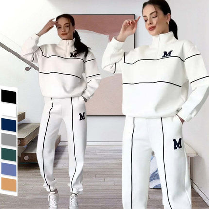 Womens 2 Piece Outfits Lounge Hoodless Pullover Sweatshirt Sweatsuit Sets Sweatshirt Baggy Fashion Sweatpants With Pockets - 𝓢𝓱𝓸𝓹𝓵𝓮𝓬𝔂
