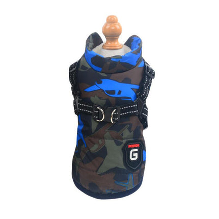 Dog Clothes Chest Back Integrated Cotton Vest Pet Cotton Clothes Winter Clothes - 𝓢𝓱𝓸𝓹𝓵𝓮𝓬𝔂
