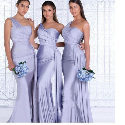 Plus Size Fat MM Mermaid One Shoulder Elegant Wedding Dress - 𝓢𝓱𝓸𝓹𝓵𝓮𝓬𝔂