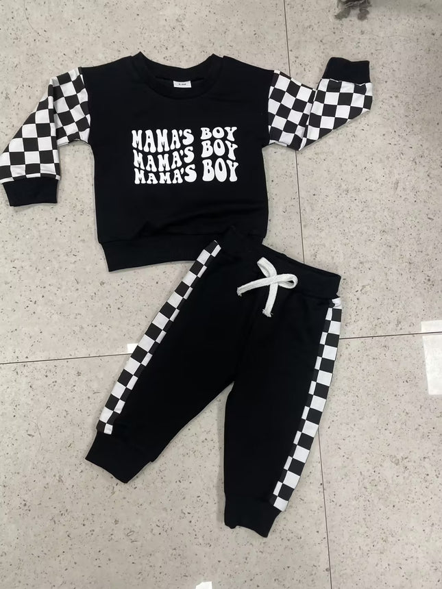 Children Plaid Printed Long-sleeve Sweater Set - 𝓢𝓱𝓸𝓹𝓵𝓮𝓬𝔂