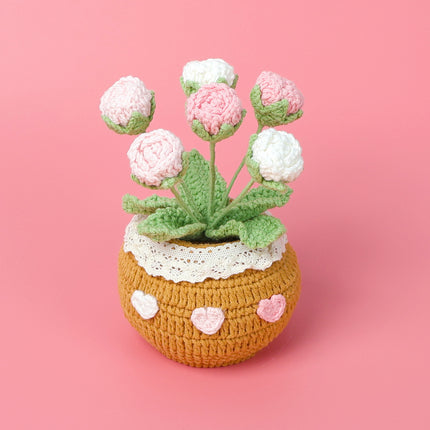 Finished Handmade Wool Woven Home Decoration Tulip Potted Plant - 𝓢𝓱𝓸𝓹𝓵𝓮𝓬𝔂