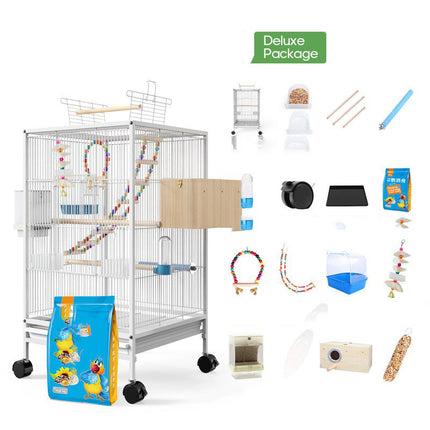 Parrot Xuanfeng Bird Cage With Feeder Toy Grass Nest Breeding Box - 𝓢𝓱𝓸𝓹𝓵𝓮𝓬𝔂