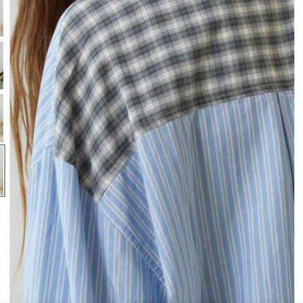 Autumn Women's Clothing Casual Homewear Plaid Shirt Outfit - 𝓢𝓱𝓸𝓹𝓵𝓮𝓬𝔂