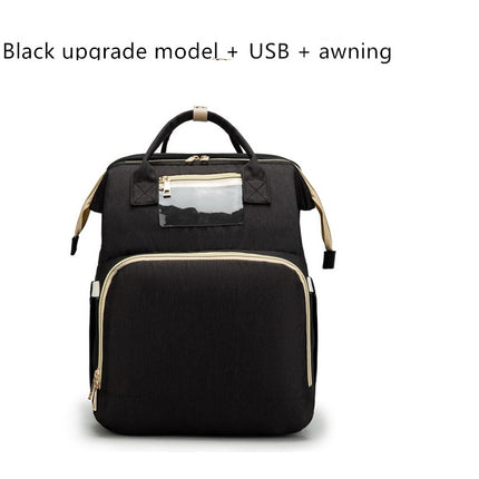 USB Charging Version Mommy Bed Backpack Folding Large Capacity Multi-function - 𝓢𝓱𝓸𝓹𝓵𝓮𝓬𝔂