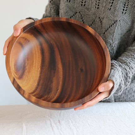 Kitchen Natural Wooden Bowl Household Fruit Bowl Salad Bowl For Home Restaurant Food Container Wooden Utensils Note The Size Hot - 𝓢𝓱𝓸𝓹𝓵𝓮𝓬𝔂