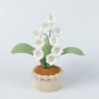 9 White Linglan Medium Pots