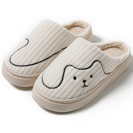 Striped Cat Slippers Indoor Couple Non-slip Floor Bedroom Slipper Winter Warm Plush House Shoes Women Men - 𝓢𝓱𝓸𝓹𝓵𝓮𝓬𝔂