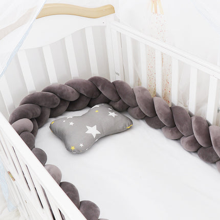 Baby Bumper Bed Braid Knot Pillow Cushion Bumper for Infant cuna Bebe lit Crib Protector Cot Bumper Room Decor - 𝓢𝓱𝓸𝓹𝓵𝓮𝓬𝔂