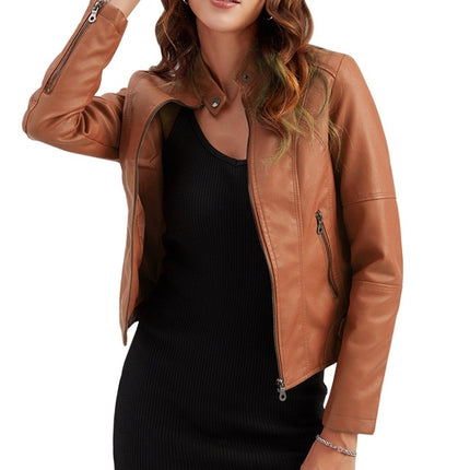 Women Neck Jackets For Spring Soft - 𝓢𝓱𝓸𝓹𝓵𝓮𝓬𝔂
