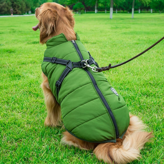 Dog Clothes Chest Back Integrated Cotton Vest Pet Cotton Clothes Winter Clothes - 𝓢𝓱𝓸𝓹𝓵𝓮𝓬𝔂