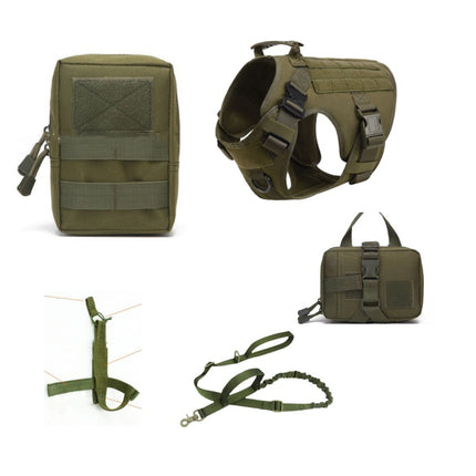 Tactical Dog Harness Pet German Shepherd K9 Training Vest Dog Harness And Leash Set For All Breeds Dogs - 𝓢𝓱𝓸𝓹𝓵𝓮𝓬𝔂