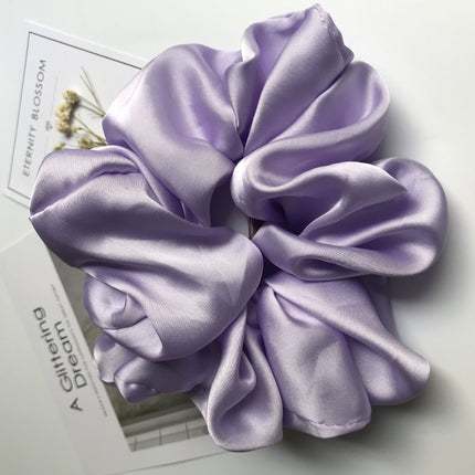 Oversized Smooth Satin Large Intestine Circle Hair Tie - 𝓢𝓱𝓸𝓹𝓵𝓮𝓬𝔂