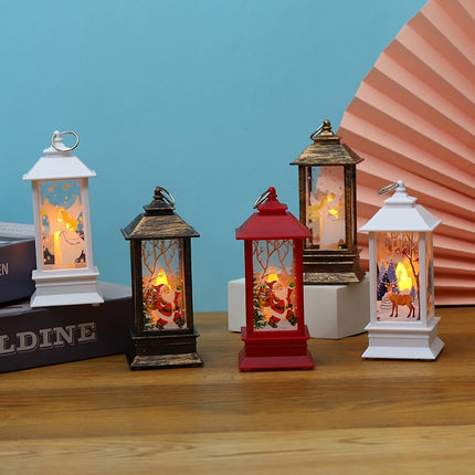 Christmas Portable Oil Lamp Santa Claus LED Night Lights Battery Powered Indoor Outdoor Hanging Lanterns Festive Party Decoration - 𝓢𝓱𝓸𝓹𝓵𝓮𝓬𝔂