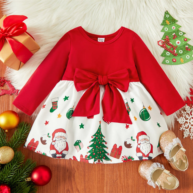 PatPat Christmas Baby Dress Girl Clothes New Born Infan 