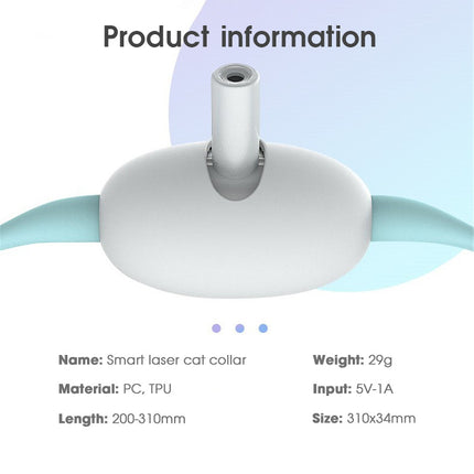 Automatic Cat Toy Smart Laser Teasing Cat Collar Electric USB Charging Kitten Amusing Toys Interactive Training Pet Items - 𝓢𝓱𝓸𝓹𝓵𝓮𝓬𝔂