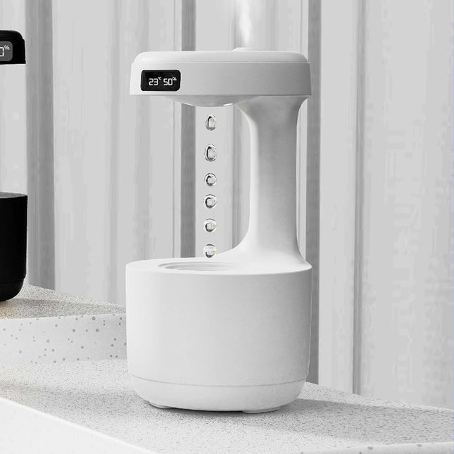 Bedroom Anti-Gravity Humidifier With Clock Water Drop Backflow Aroma Diffuser Large Capacity Office Bedroom Mute Heavy Fog Household Sprayer - 𝓢𝓱𝓸𝓹𝓵𝓮𝓬𝔂