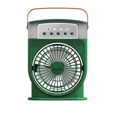 Portable USB Air Conditioner Cooling Fan With 5 Sprays 7 Color Light 600ML Water Tank Spray Mist Air Cooler Humidifiers - 𝓢𝓱𝓸𝓹𝓵𝓮𝓬𝔂