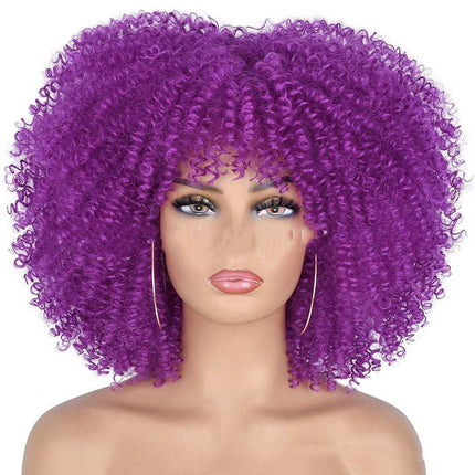 Small Curly Hair Rose Mesh Synthetic Headgear - 𝓢𝓱𝓸𝓹𝓵𝓮𝓬𝔂
