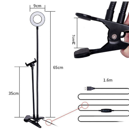 LED Selfie Ring Light for Live Adjustable Makeup Light-8cm Stand - 𝓢𝓱𝓸𝓹𝓵𝓮𝓬𝔂