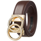 Gold Buckle 118 Brown Belt
