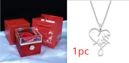 Rotating Soap Flower Rose Gift Box Creative Rotating Rose Jewelry Packaging Box Valentine's Day Gift For Women - 𝓢𝓱𝓸𝓹𝓵𝓮𝓬𝔂