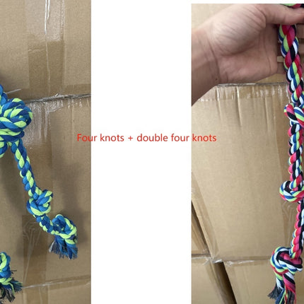 Heavy-Duty Rope Knot Dog Toys For Large Breeds Dental Health Chew And Interactive Tug Of War Play Pet Supplies - 𝓢𝓱𝓸𝓹𝓵𝓮𝓬𝔂