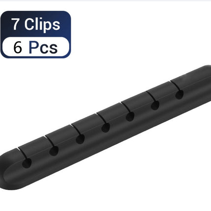 Silicone USB Cable Winder Desktop Cable Organizer Management Multipurpose Clips Cables Protector For Wired Headphones - 𝓢𝓱𝓸𝓹𝓵𝓮𝓬𝔂