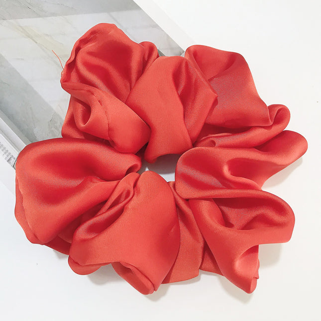 Oversized Smooth Satin Large Intestine Circle Hair Tie - 𝓢𝓱𝓸𝓹𝓵𝓮𝓬𝔂